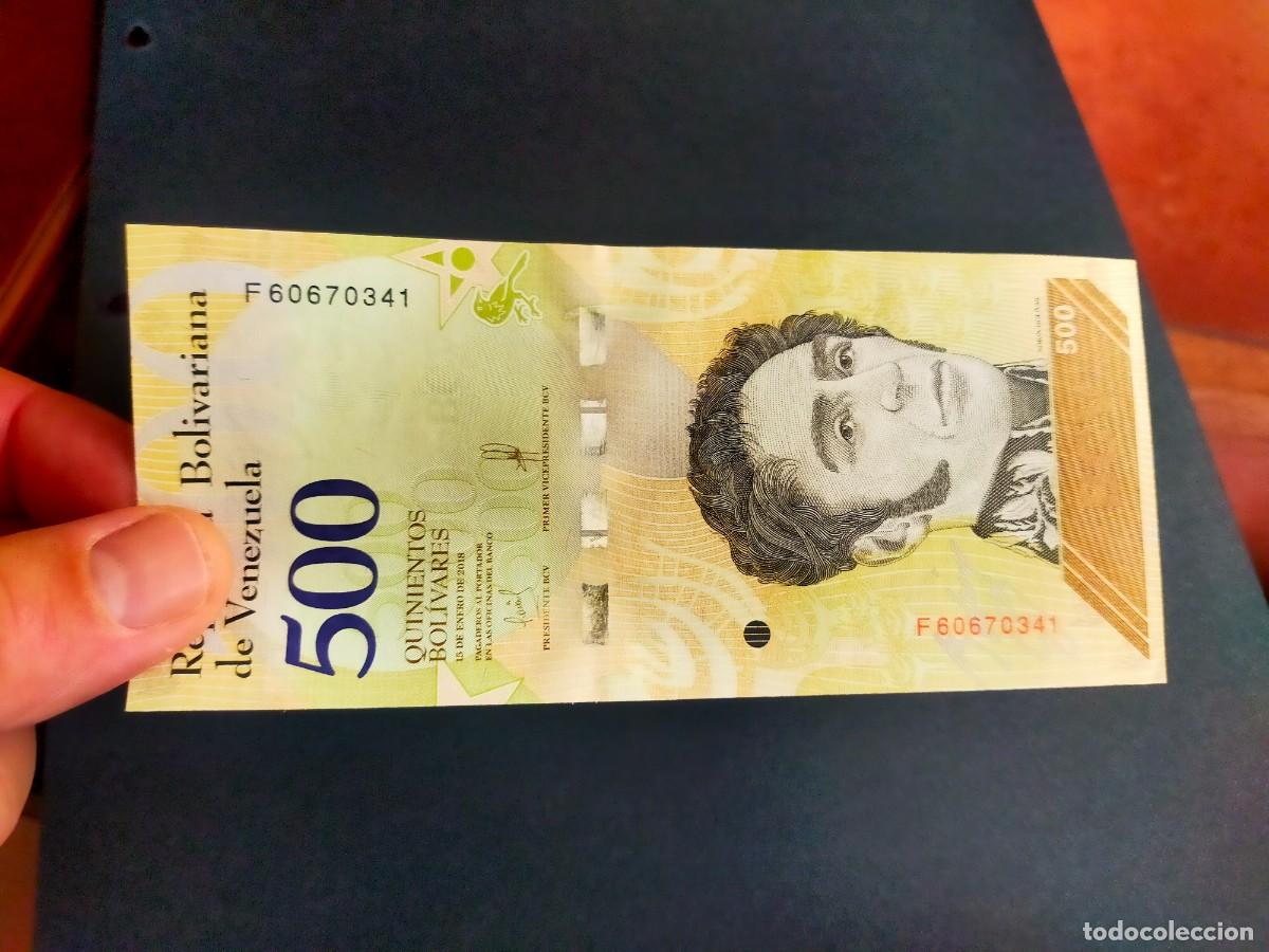 International Banknotes: BILLETE DE 500 QUINIENTOS BOLIVARES 15 ENERO 2018 REPUBLICA VENEZUELA EXCEPCIONAL CONSERVACION