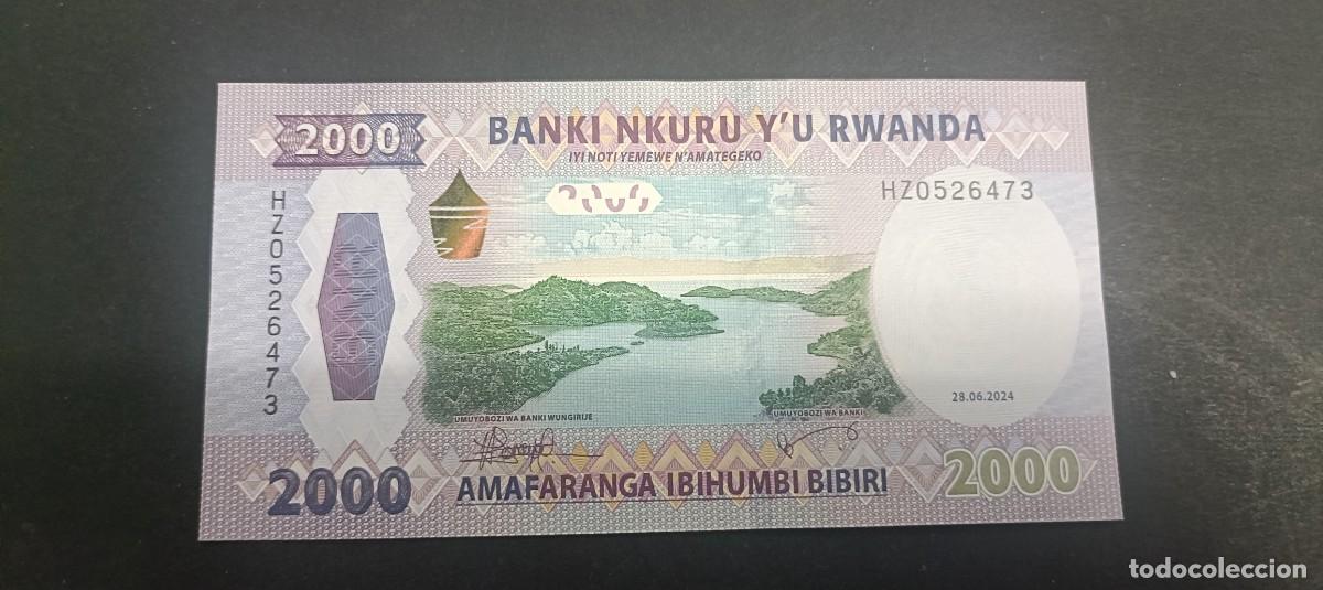 Billetes extranjeros: RUANDA 2000 AMARANGA 2024 S/C KM=NEW