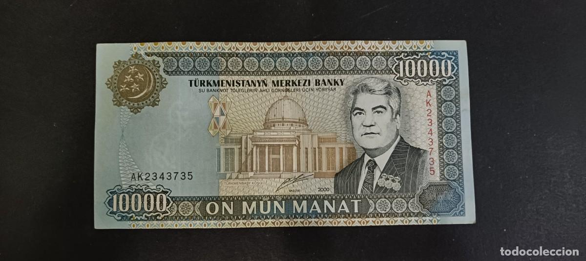 Billetes extranjeros: TURKMENISTAN 10000 MANAT 2000 BC P=14