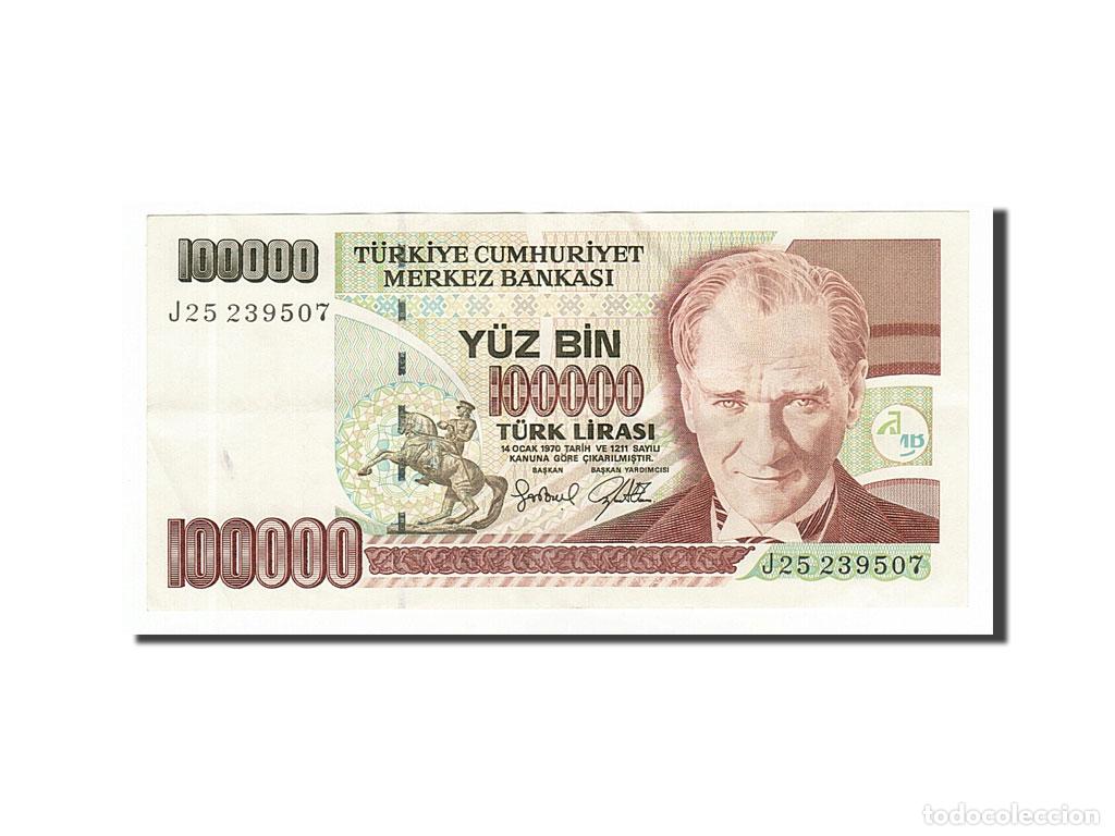 Billetes extranjeros: [#155731] Billete, 100,000 Lira, 1997, Turqu&iacute;a, EBC