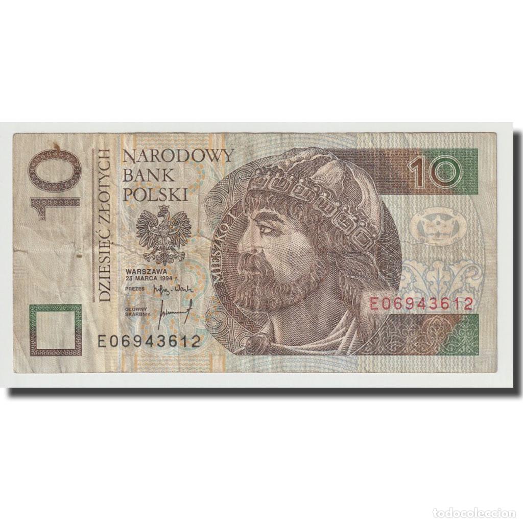 Billetes extranjeros: [#644223] Billete, 10 Zlotych, 1994, Polonia, 1994-03-25, KM:173a, MBC