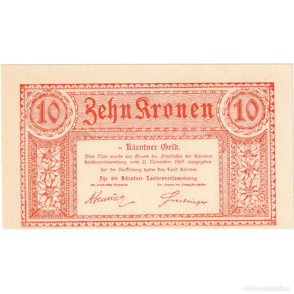 Billetes extranjeros: [#248759] 10 Kronen, 1918, ESTADOS AUSTRIACOS, 1918-11-11, KM:S102, UNC