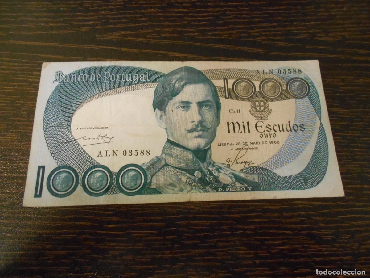 Billetes extranjeros: PORTUGAL BILLETE 1000 ESCUDOS 28-5-1968-BC-FIRMAS RARAS