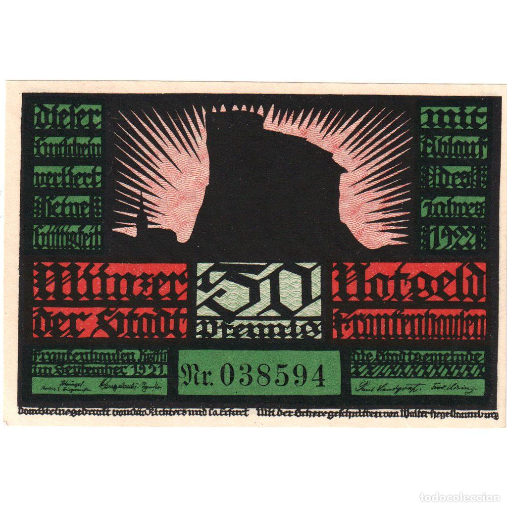 Billetes extranjeros: [#291669] Alemania, Frankenhausen, 50 Pfennig, SC