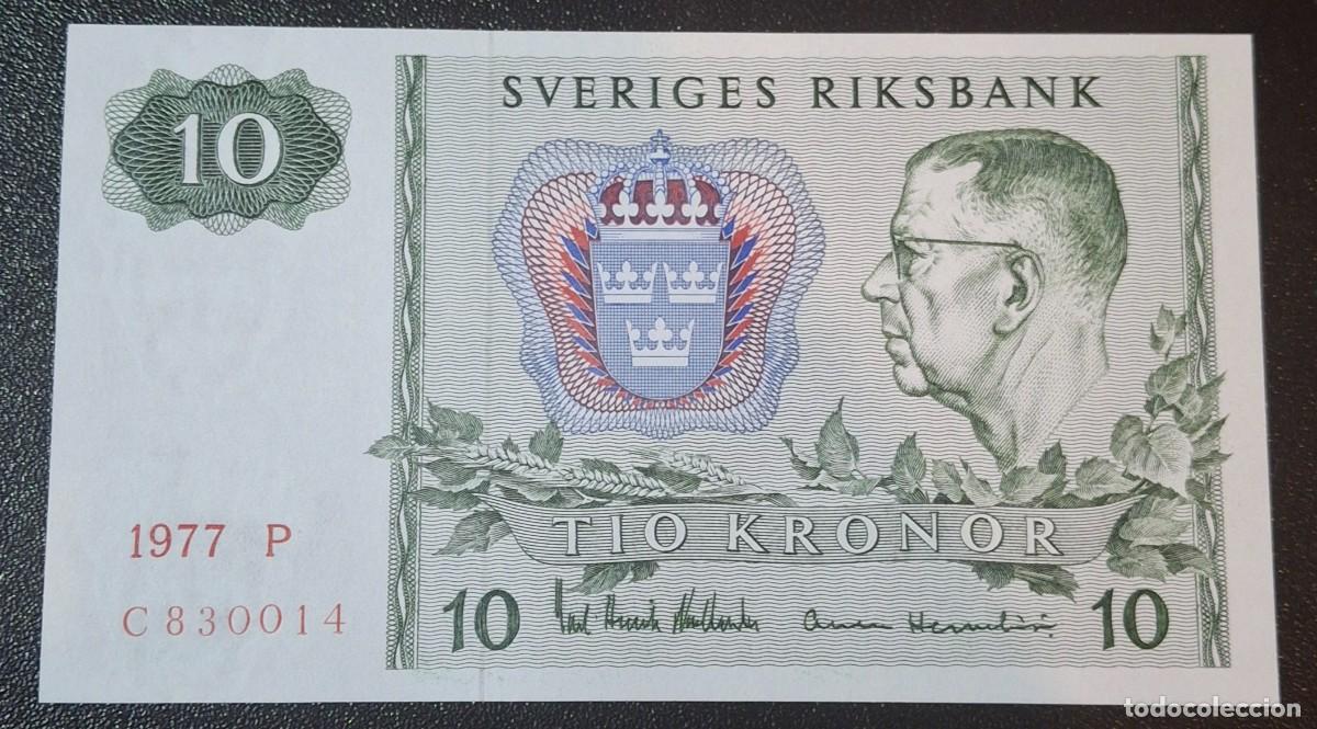 Billetes extranjeros: SUECIA 10 Corona 1977 P.52d (SC)