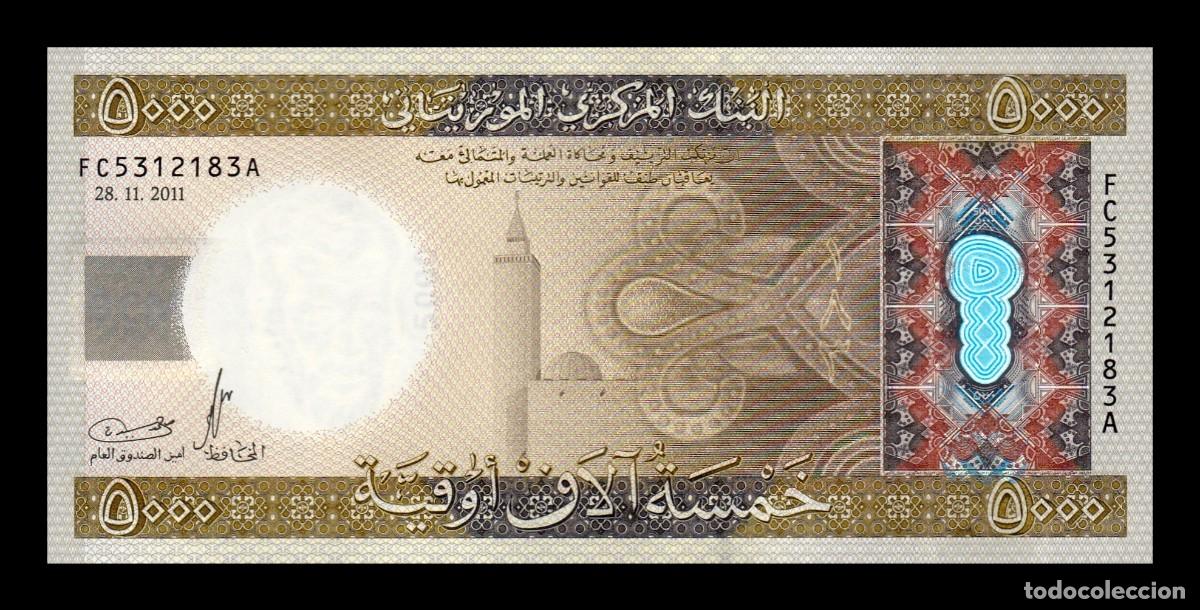 Billetes extranjeros: Mauritania 5000 Ouguiya 2011 Pick 21 Sc Unc