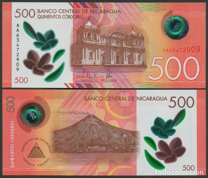 Billetes extranjeros: NICARAGUA. 500 cordobas 2021. Polimero. S/C.