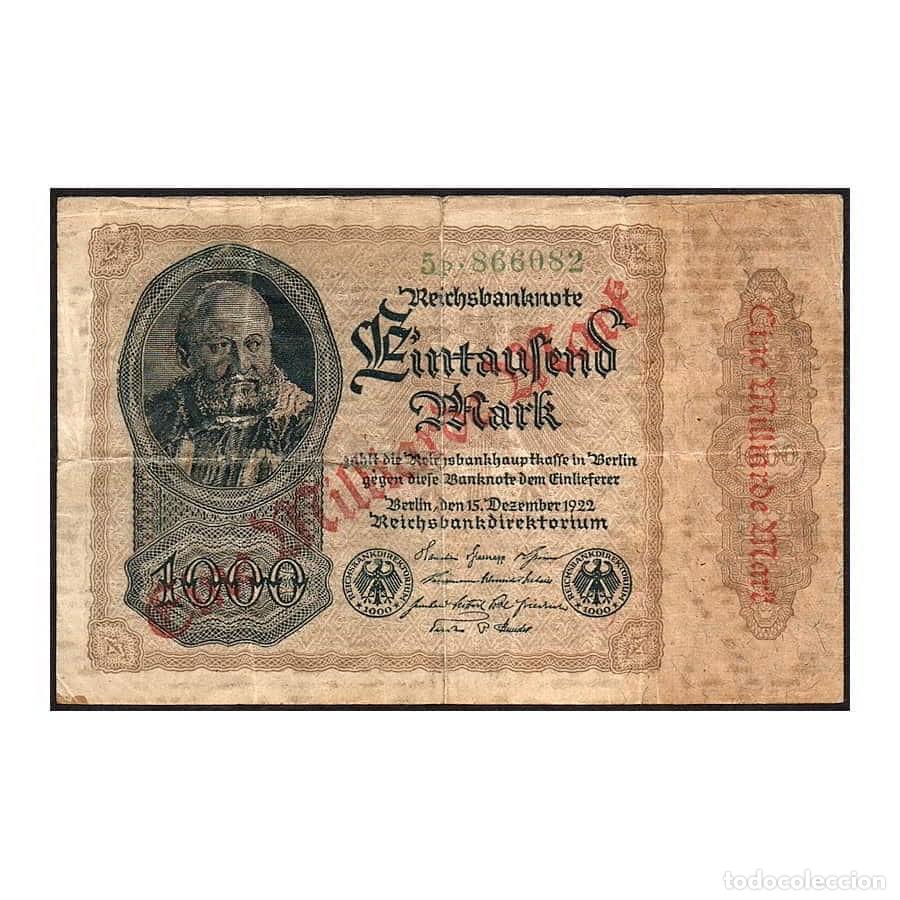 Billetes extranjeros: Alemania 1923 [BLL] 1.000.000 Marcos. Reichsbanknote (BC)