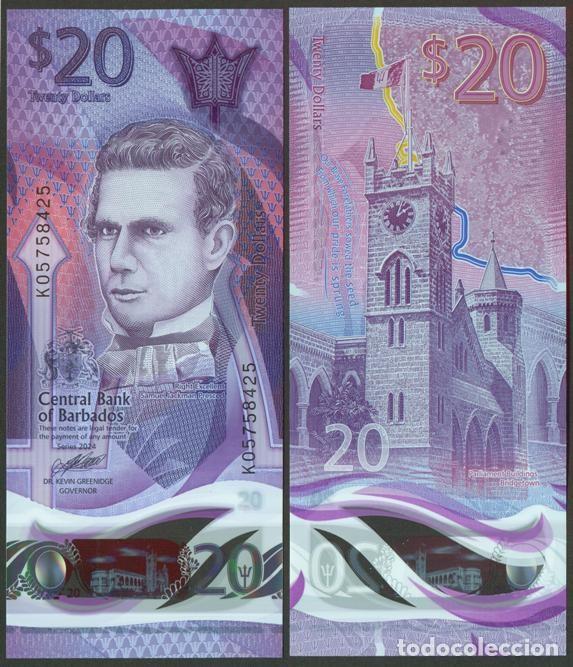 Billetes extranjeros: BARBADOS. 20 dolares 2024. Polimero. S/C.