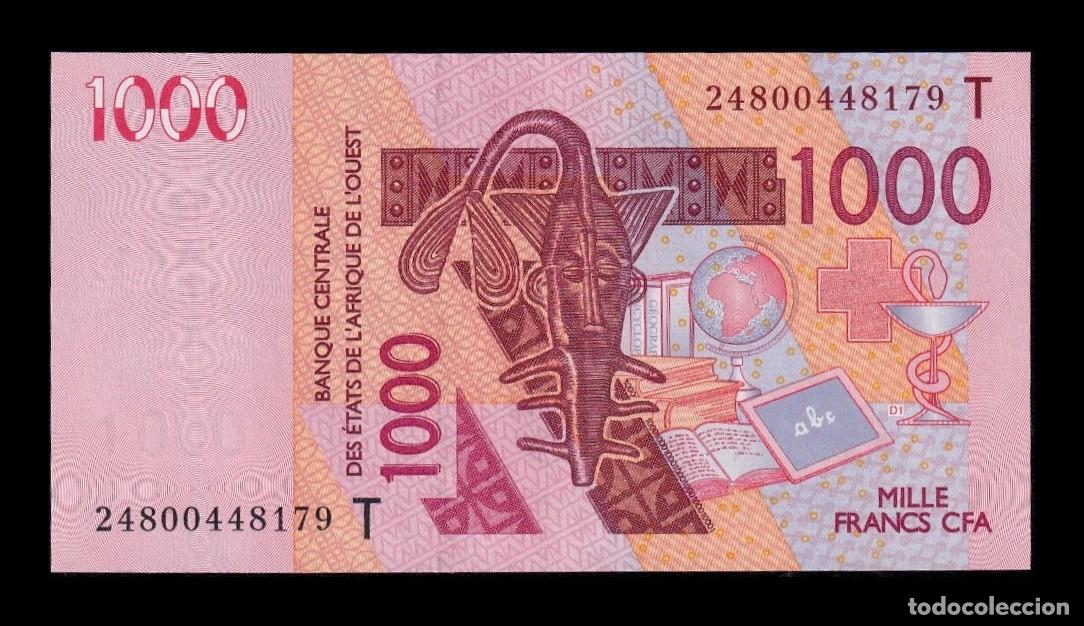 Billetes extranjeros: Estados de &Aacute;frica Occidental Togo 1000 Francos CFA 2024 Pick 815Tx Sc Unc