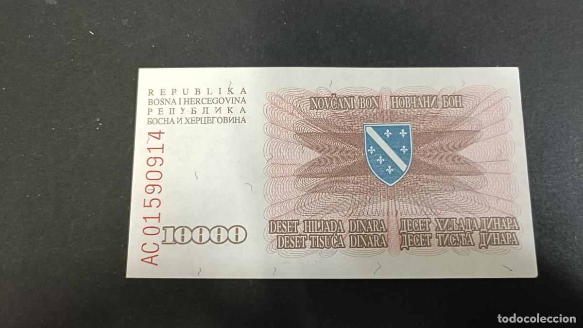 Billetes extranjeros: BOSNIA HERZEGOVINA 10000 DINARA 1993 S/C P=17