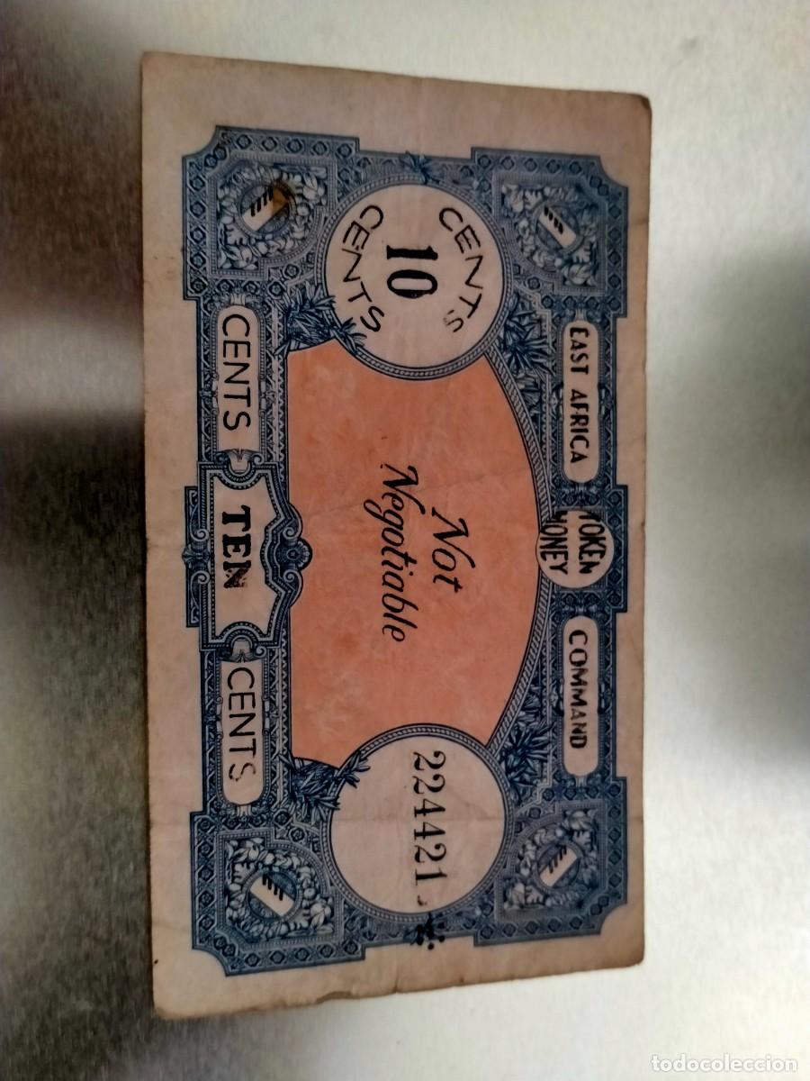 Billetes extranjeros: billete deeast africa command
