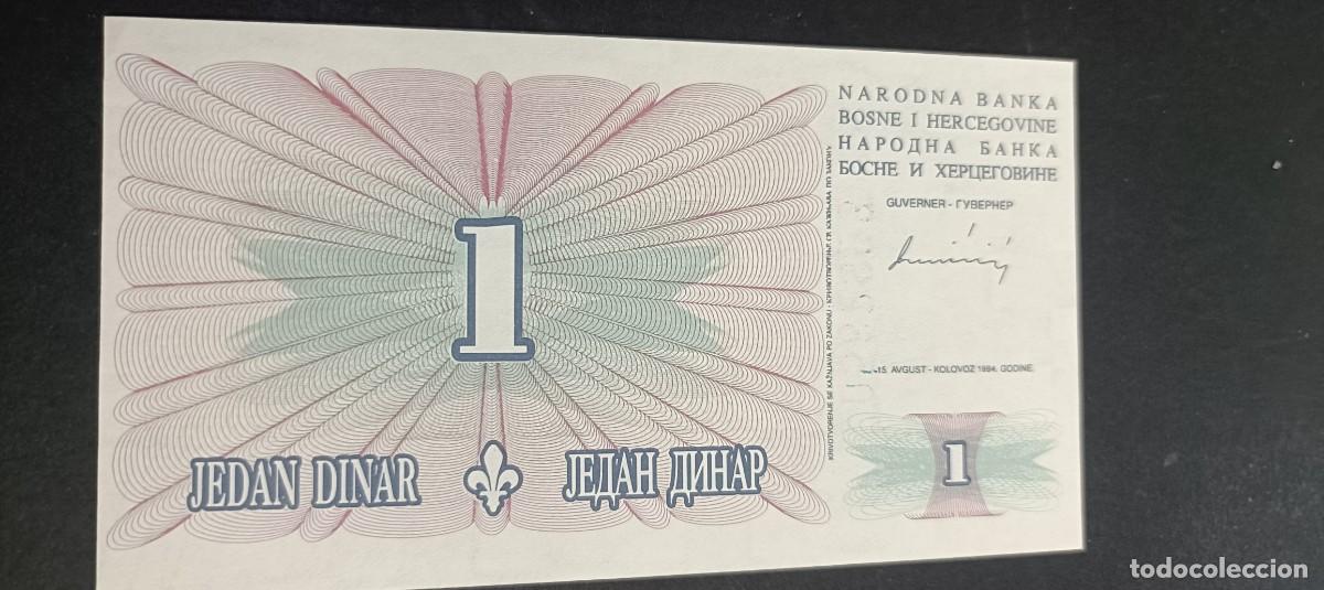 Billetes extranjeros: BOSNIA HERZEGOVINA 1 DINARA 1994 S/C P=39