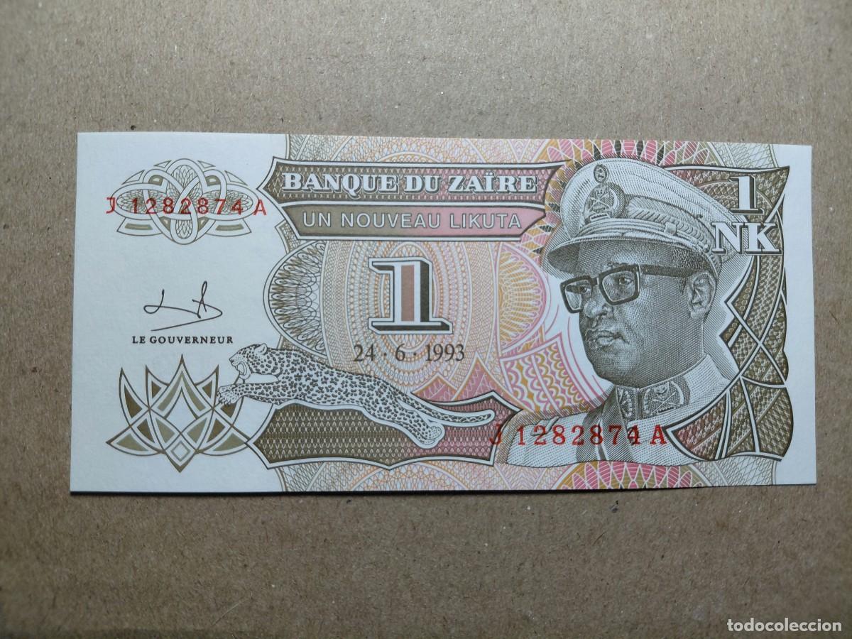 Billetes extranjeros: ZAIRE - 1 N. LIKUTA 1993 P-47