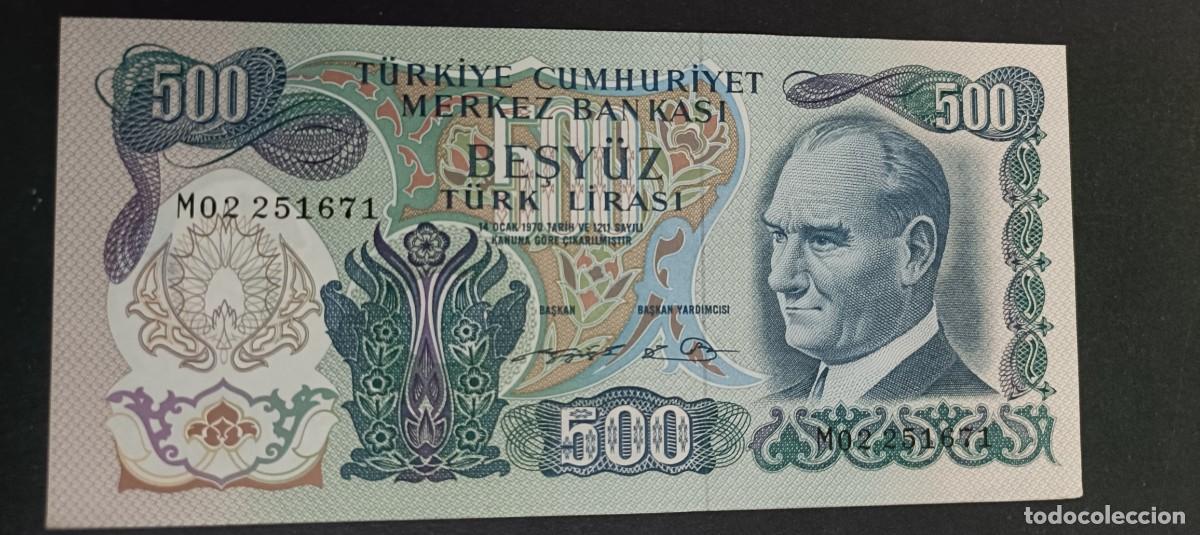Billetes extranjeros: TURQUIA(TURKIA) 500 LIRAS S/F 1971 S/C P=190d