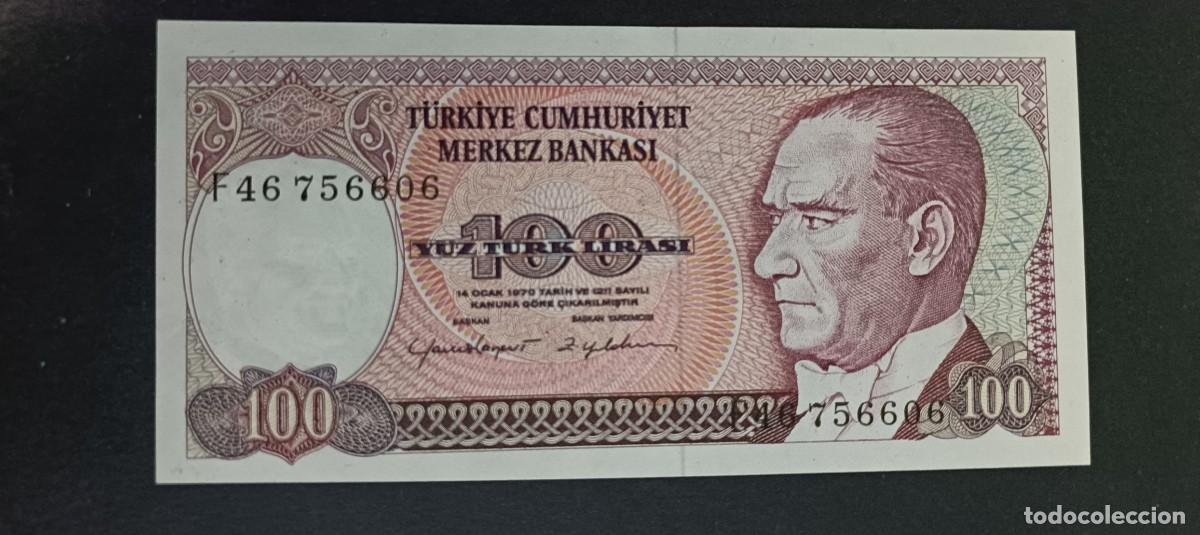 Billetes extranjeros: TURQUIA(TURKIA) 100 LIRAS S/F 1984 S/C P=194