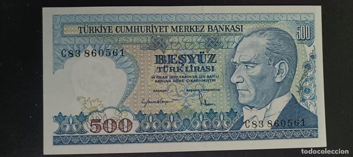 Billetes extranjeros: TURQUIA(TURKIA) 500 LIRAS S/F 1983 S/C P=195