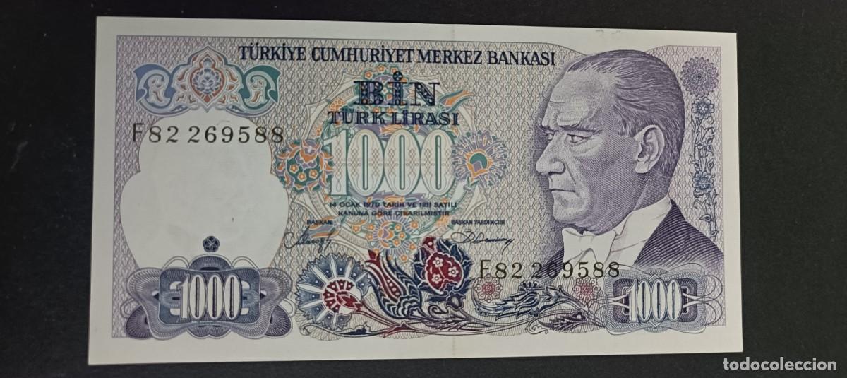 Billetes extranjeros: TURQUIA(TURKIA) 1000 LIRAS S/F 1986 S/C P=196