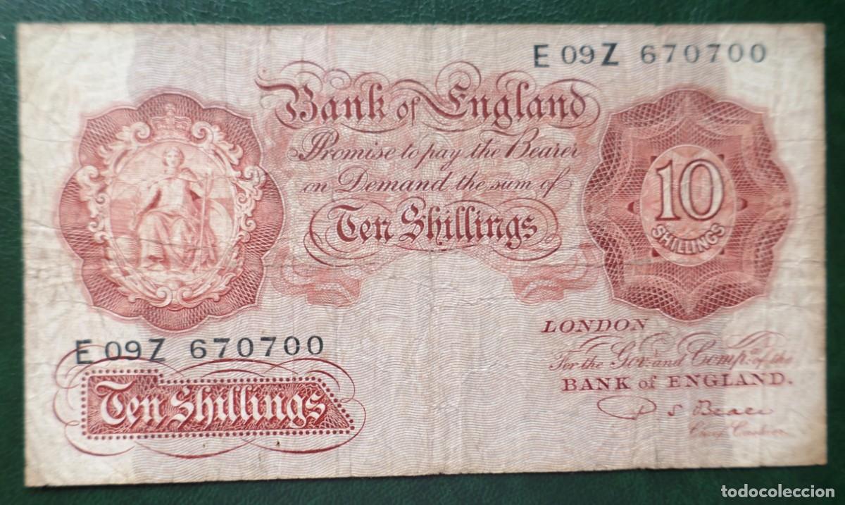 Billetes extranjeros: INGLATERRA. BILLETE DE 10 CHELINES A&Ntilde;O 1949. CIRCULADO