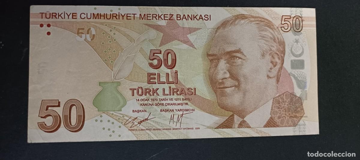 Billetes extranjeros: TURQUIA(TURKIA) 50 LIRAS 2009 EBC P=225