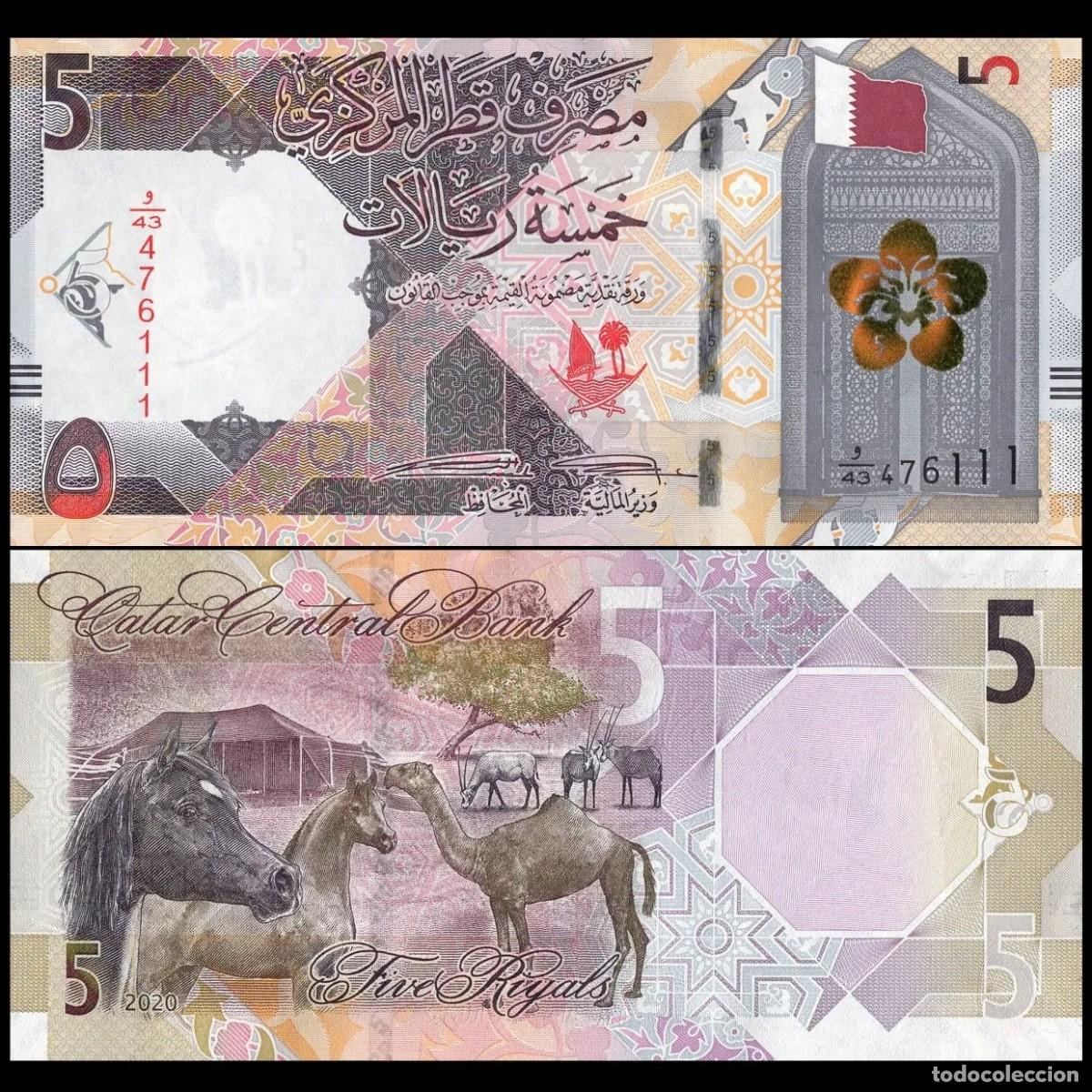 Billetes extranjeros: b20 - Qatar 5 Riales 2020 P33a SC Plancha