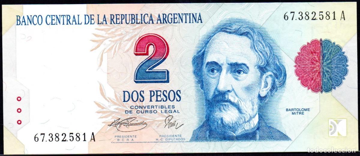 Billetes extranjeros: ARGENTINA - 2 PESOS 1992 - S/C PICK.340