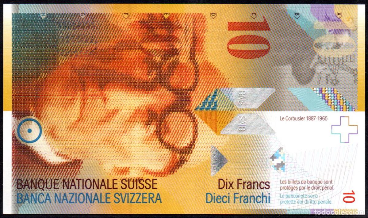 Billetes extranjeros: SUIZA - 10 FRANCOS 1996 - S/C - PICK. 66 B