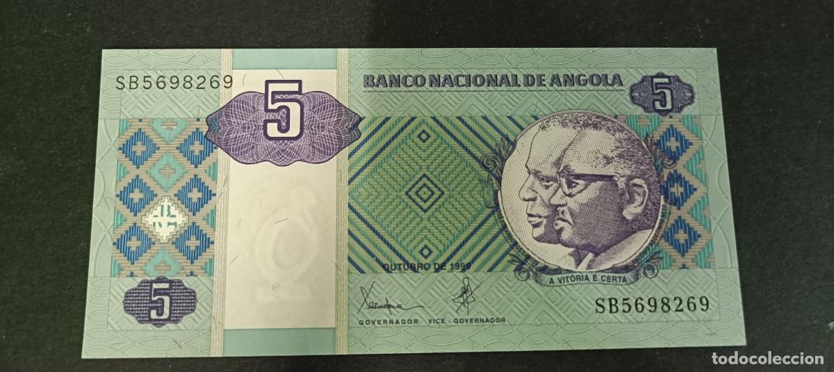 Billetes extranjeros: ANGOLA 5 KWANZAS 1999 S/C P=144a