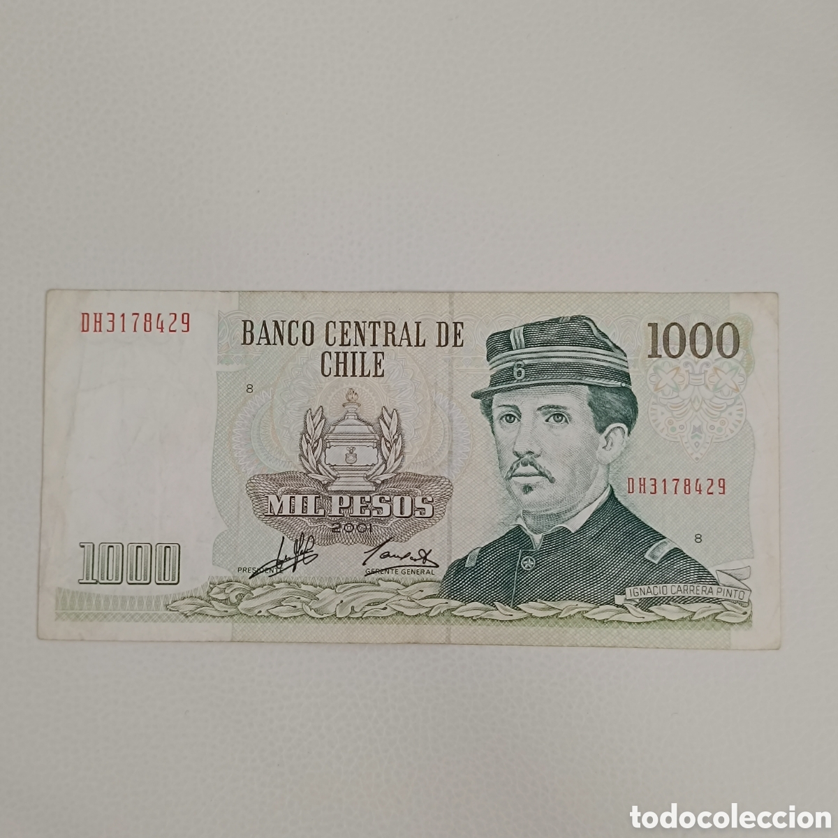 Billetes extranjeros: Billete de 1000 pesos chilenos