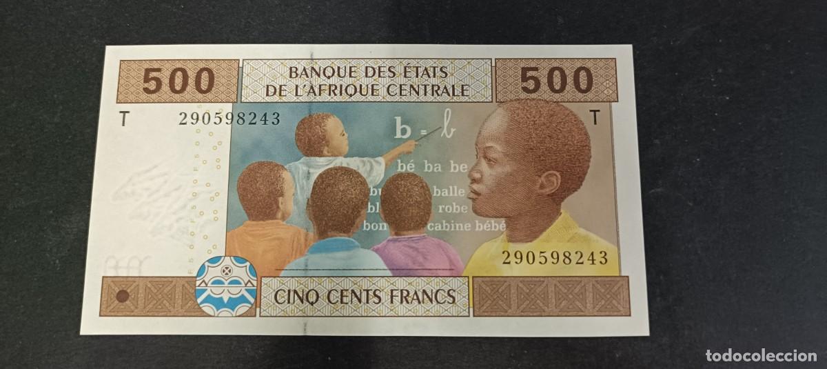 Billetes extranjeros: ESTADOS AFRICA CENTRAL(CONGO) 500 FRANCOS 2002 S/C P=186T