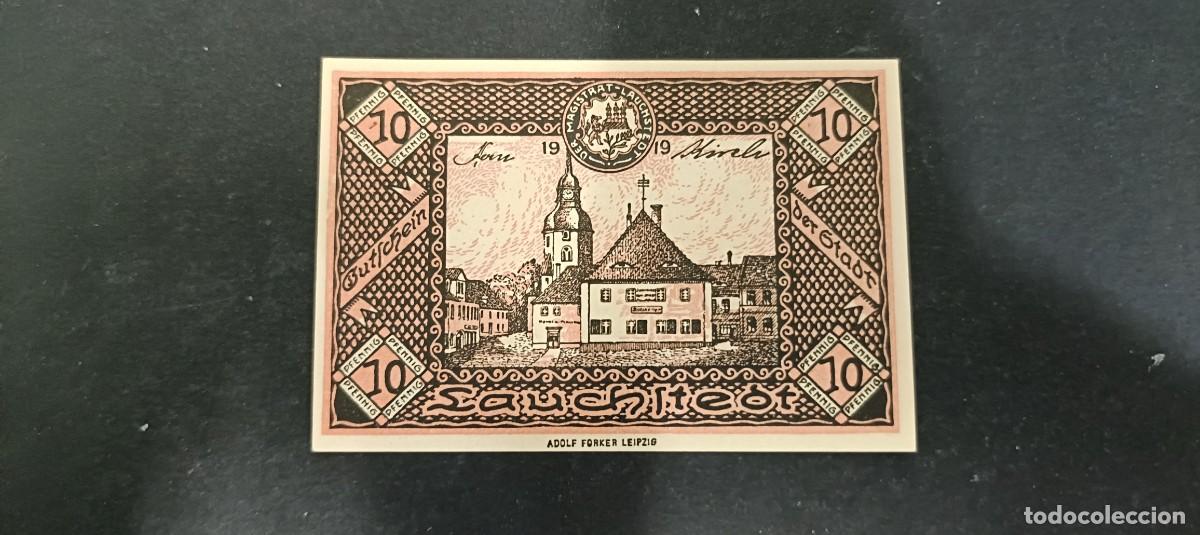 Billetes extranjeros: ALEMANIA 10 Y 20 PFENNIG 1919-21 S/C(DINERO LOCAL POSGUERRA 1&ordf; GM)