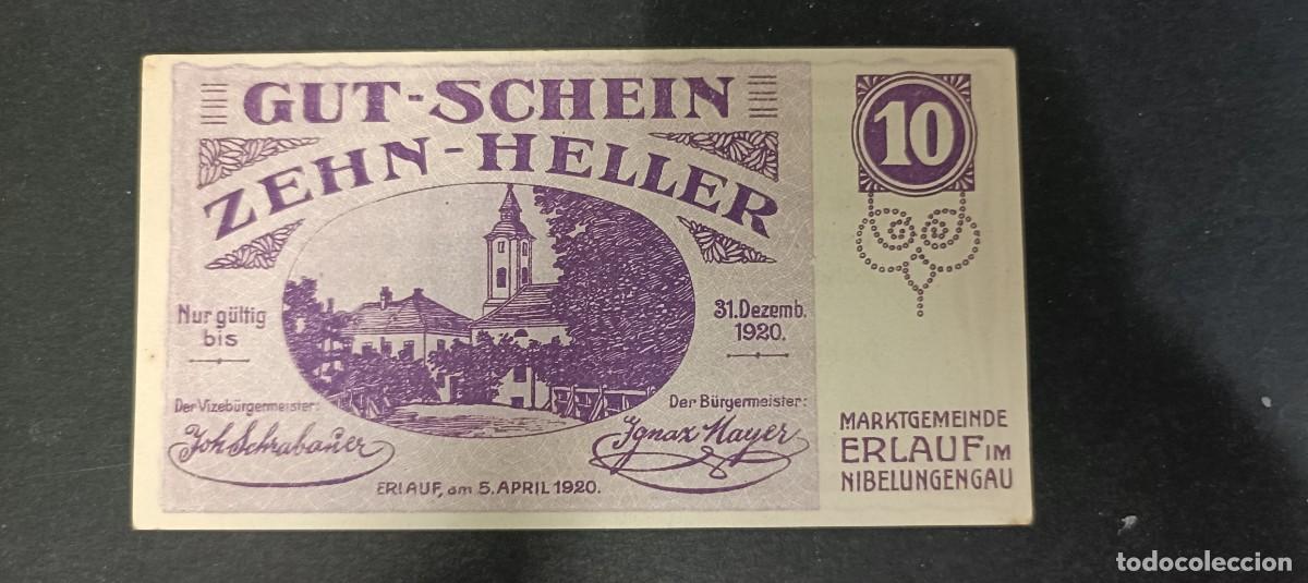 Billetes extranjeros: ALEMANIA 10, 20 Y 50 PFENNIG 1920 S/C(DINERO LOCAL POSGUERRA 1&ordf; GM)