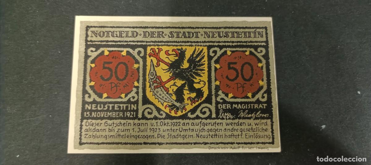Billetes extranjeros: ALEMANIA 50 Y 75 PFENNIG 1923 S/C(DINERO LOCAL POSGUERRA 1&ordf; GM)
