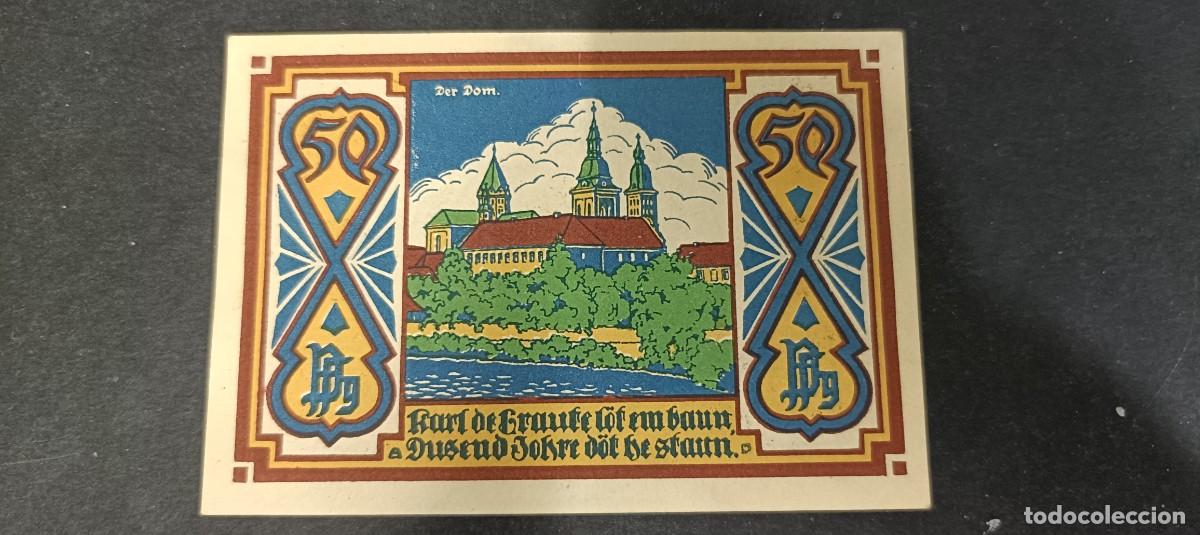 Billetes extranjeros: ALEMANIA 50 PFENNIG 1921 S/C(DINERO LOCAL POSGUERRA 1&ordf; GM)