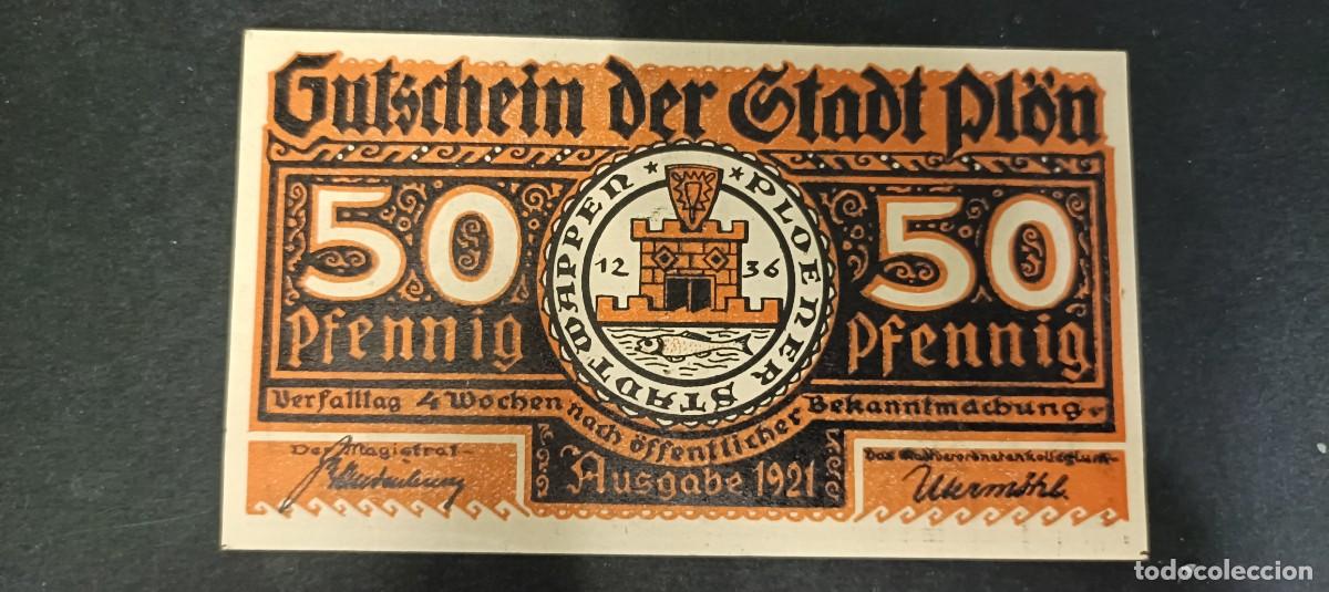 Billetes extranjeros: ALEMANIA 50 PFENNIG 1921 S/C(DINERO LOCAL POSGUERRA 1&ordf; GM)