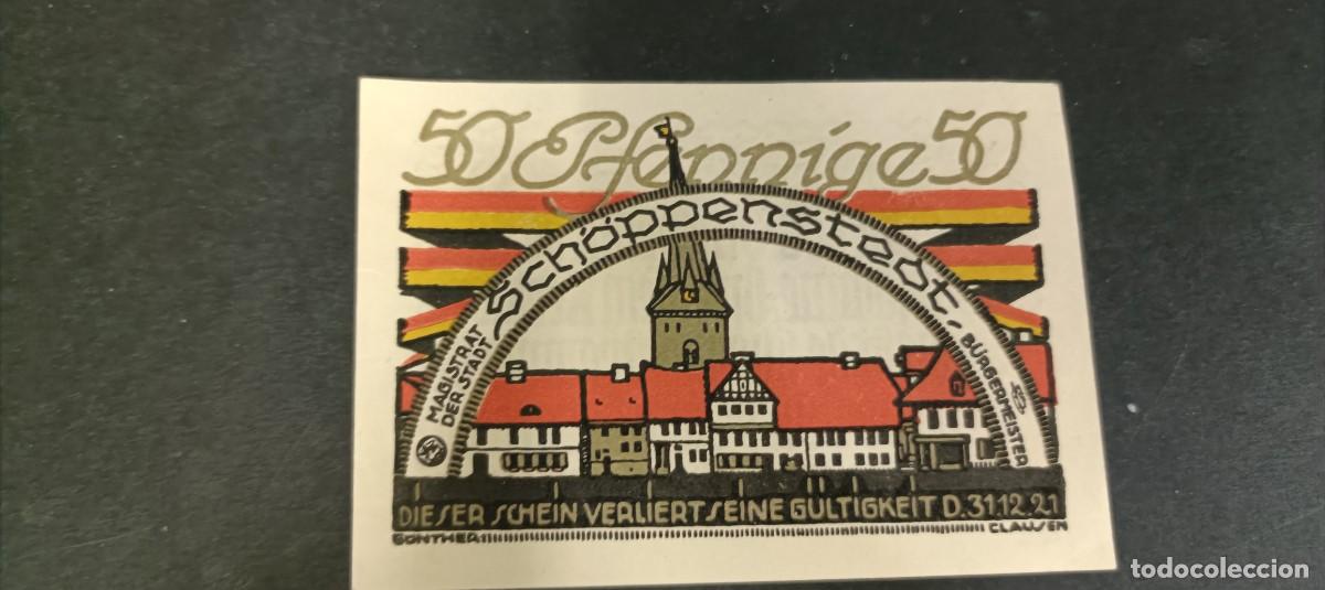 Billetes extranjeros: ALEMANIA 50 PFENNIG 1921 S/C(DINERO LOCAL POSGUERRA 1&ordf; GM)