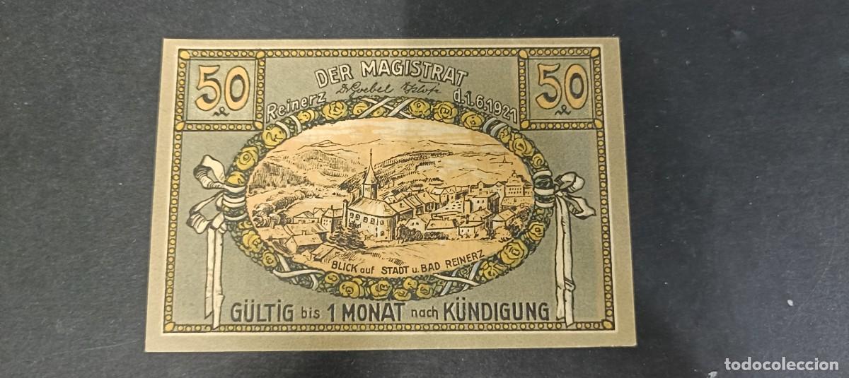 Billetes extranjeros: ALEMANIA 50 PFENNIG 1921 S/C(DINERO LOCAL POSGUERRA 1&ordf; GM)