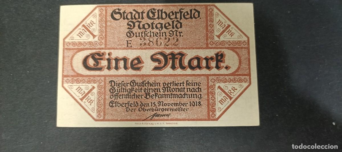 Billetes extranjeros: ALEMANIA 1 MARK 1918 S/C(DINERO LOCAL POSGUERRA 1&ordf; GM)