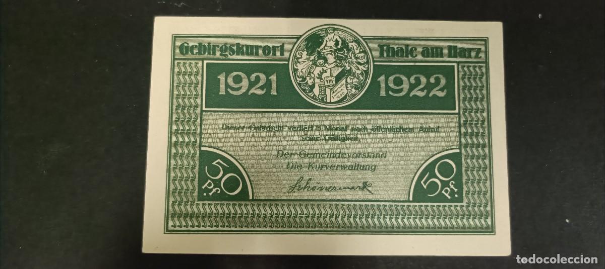 Billetes extranjeros: ALEMANIA 50 PFENNIG 1921-1922 S/C(DINERO LOCAL POSGUERRA 1&ordf; GM)