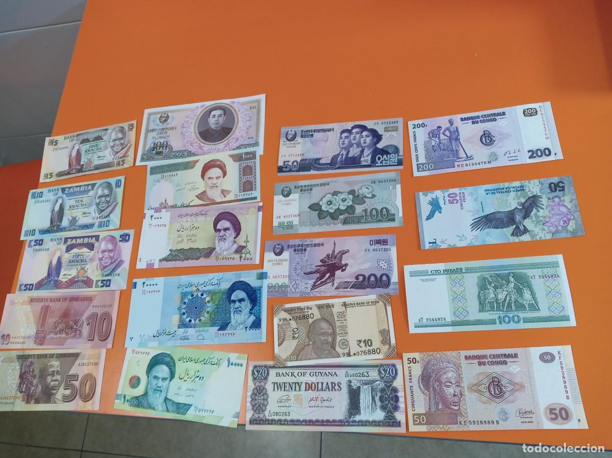 Billetes extranjeros: 25 BILLETES DIFERENTES LOTE 4