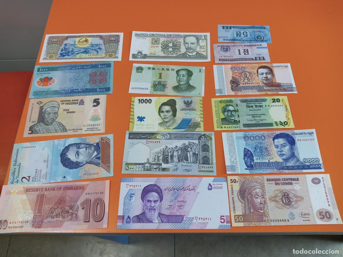 Billetes extranjeros: 25 BILLETES DIFERENTES LOTE 5