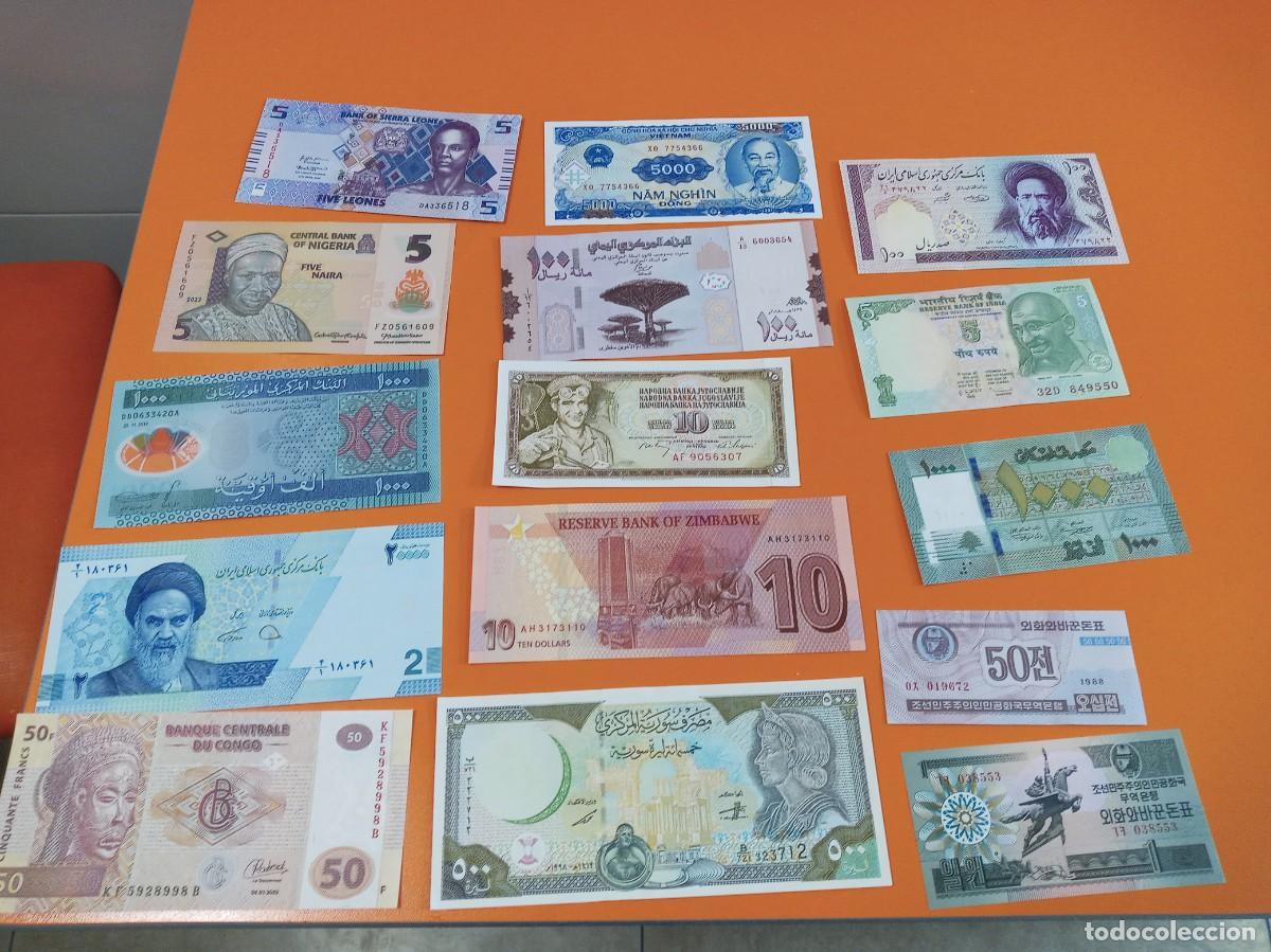 Billetes extranjeros: 25 BILLETES DIFERENTES LOTE 6