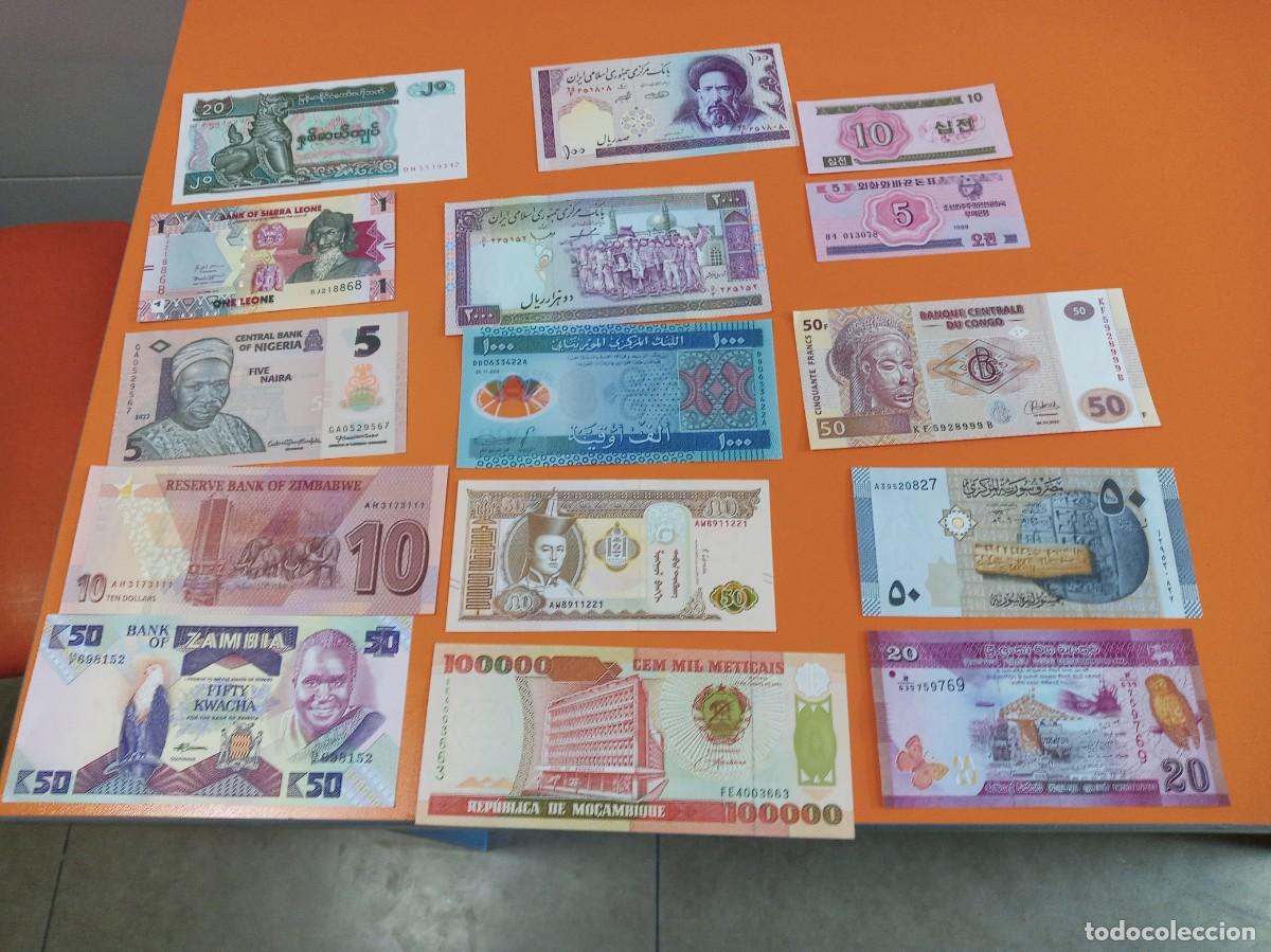 Billetes extranjeros: 25 BILLETES DIFERENTES LOTE 7