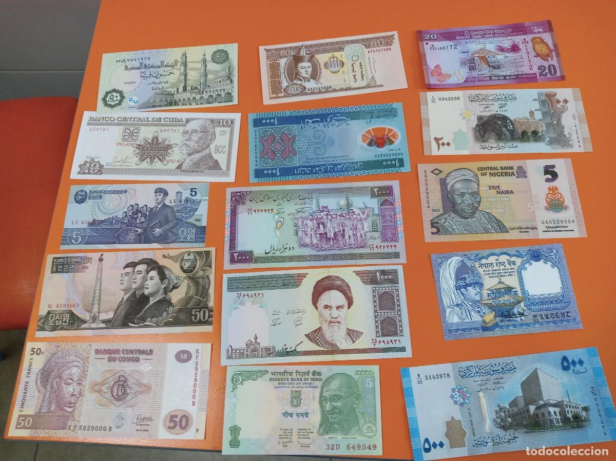 Billetes extranjeros: 25 BILLETES DIFERENTES LOTE 8