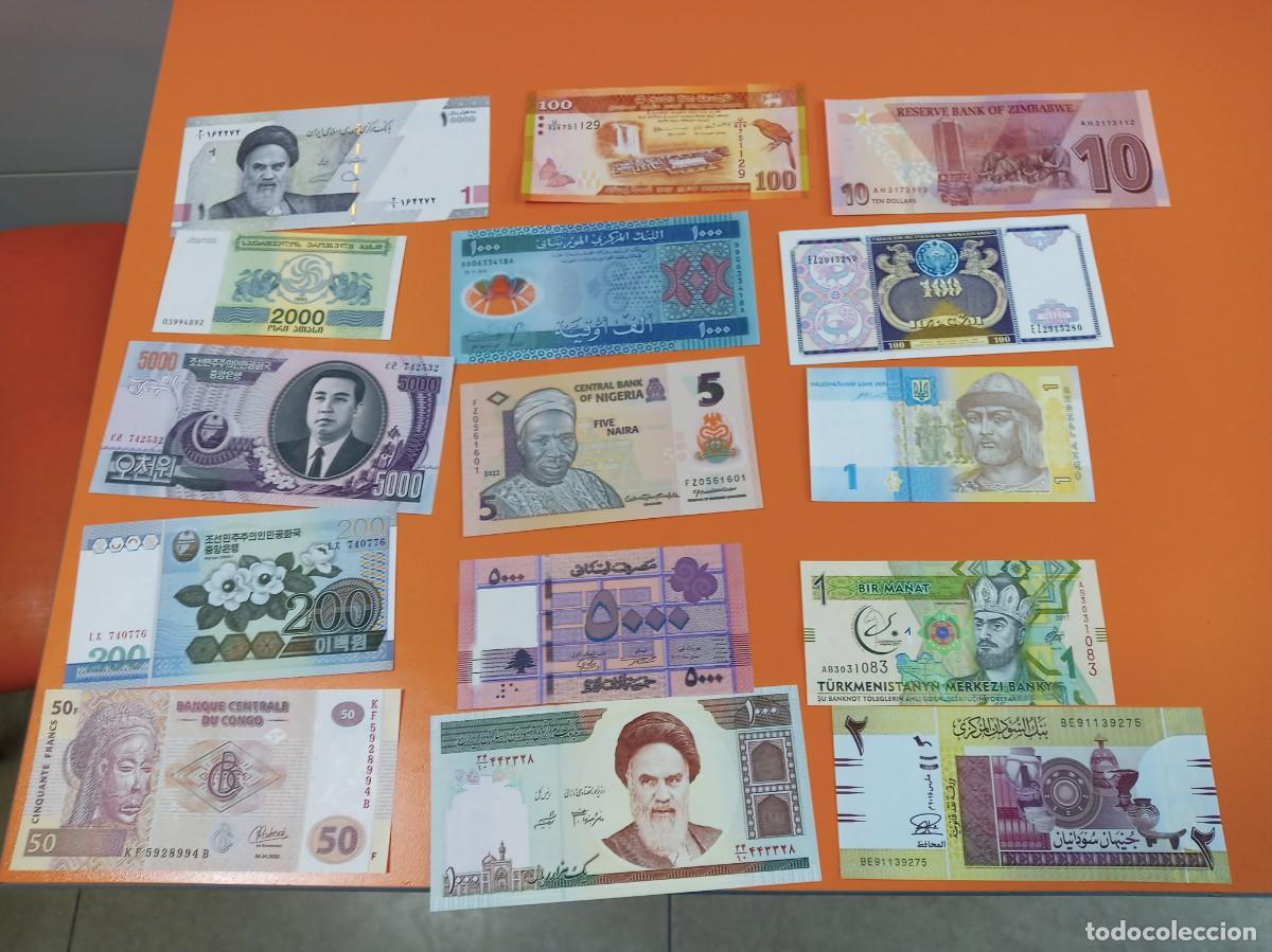 Billetes extranjeros: 25 BILLETES DIFERENES LOTE 10