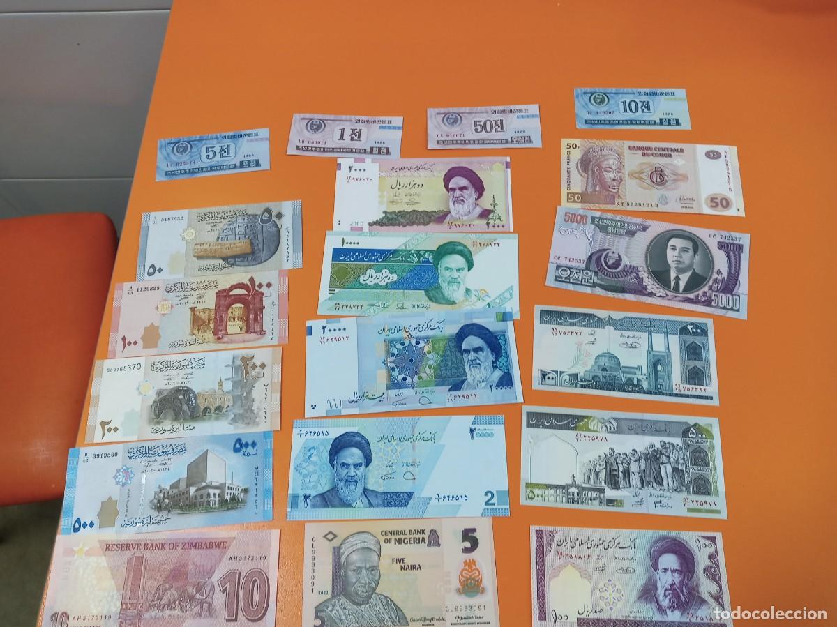 Billetes extranjeros: 25 BILLETES DIFERENTES LOTE 14