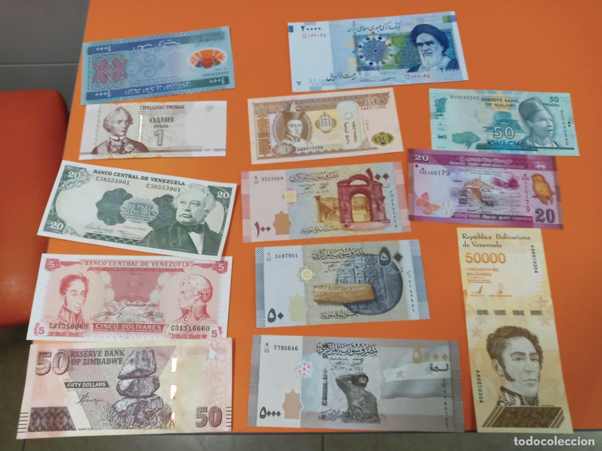 Billetes extranjeros: 25 BILLETES DIFERENTES LOTE 15
