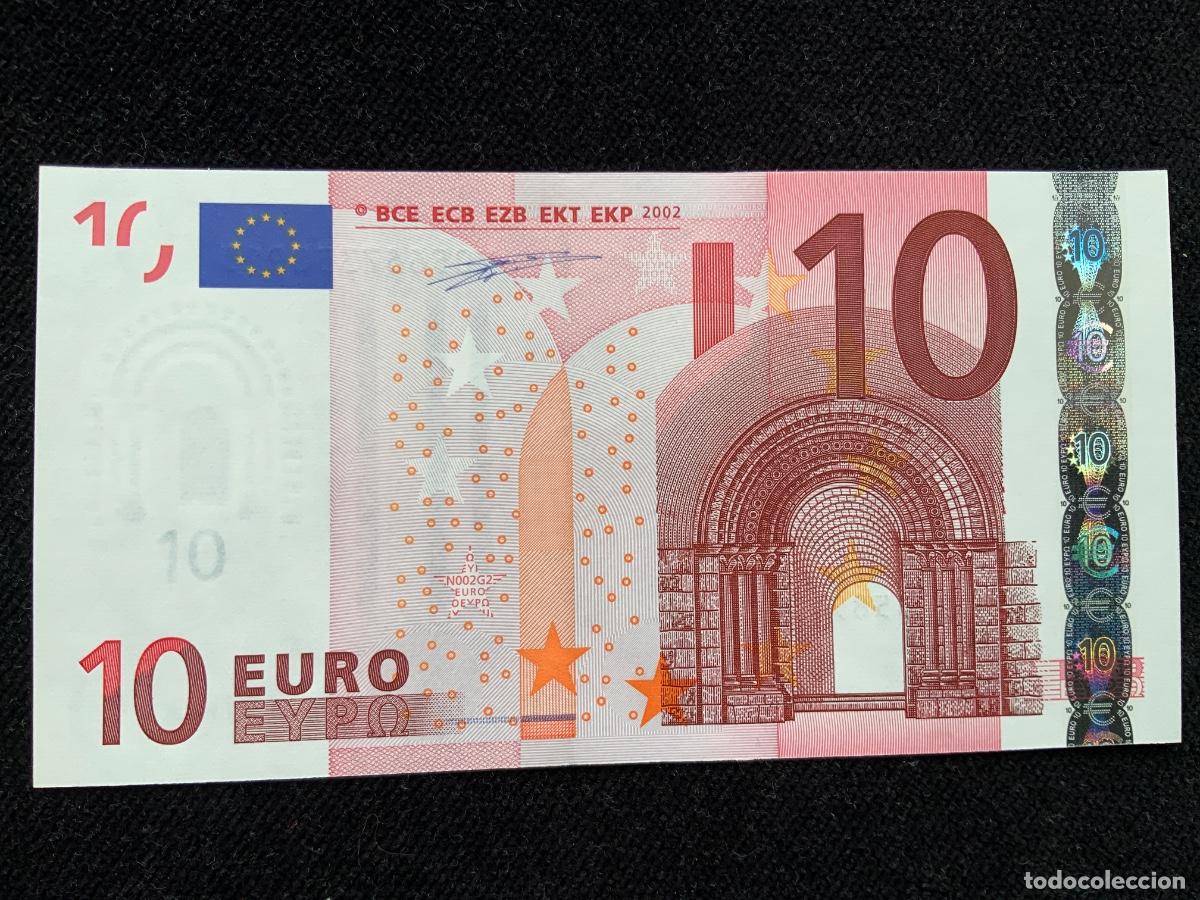 Billetes extranjeros: Billete de 10 euros 2002, sc , paises bajos, firma trichet.