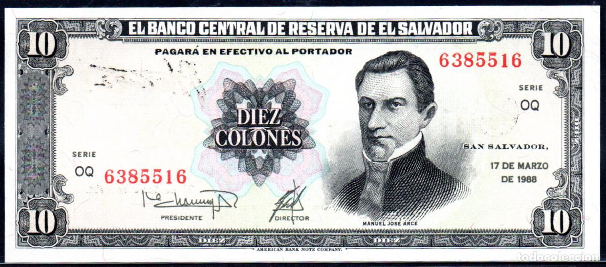 Billetes extranjeros: EL SALVADOR - 10 COLONES 1988 - S/C - PICK. 135