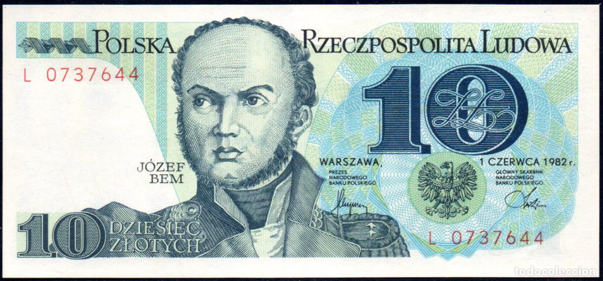 Billetes extranjeros: POLONIA - 10 ZLOTIS 1982 - S/C PICK. 148